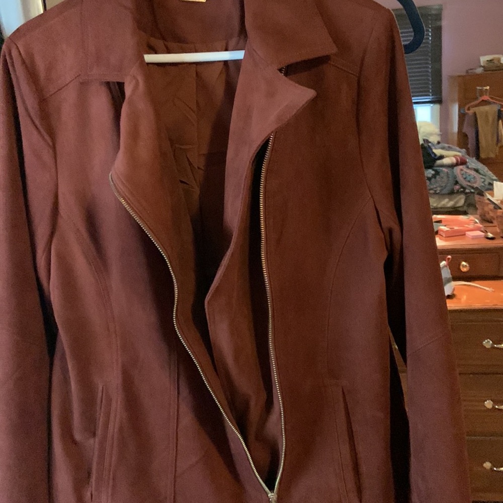 Faux suede jacket - Picture 6 of 8